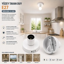 TKÇ E27 Metal Askı Aparat Tavan Duy E1318/2 (5492) Go Go
