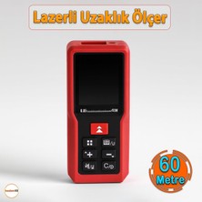 Tr 60 Metre Lazer Metre Mesafe Ölçer Hassas Dijital Inşaat Ölçüm Aleti Alan Ölçer Lazerli �
