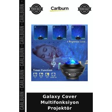 Carlburn Özel Üretim Gece Lambası Yıldız Bluetooth Hoparlör Ritim Galaxy Cover Multifonksiyon Projektör