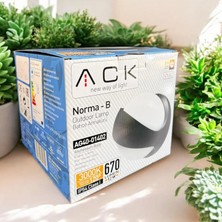 Ack 12W Norma-B Black 3000K LED Bahçe Apligi AG40-01402