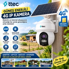 Ttec SLR-4330S-MH/SL-4G 4mp 4g Solar Kamera 4 mm (Tssc)