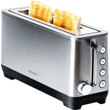 Cecotec BigToast Extra Ekmek Kızartma Makinesi 1100W | 2 Dilim, 3,8 cm Ekstra Geniş Yuva, Inox