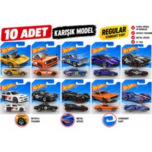 Hot Wheels 10 Adet Karışık Model Oyuncak Araba – Standart Seri – Regular Kart
