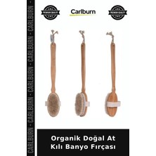 Carlburn Özel Üretim Masaj Ahşap Saplı Kişisel Bakım Vücut Organik Doğal At Kılı Banyo Fırçası