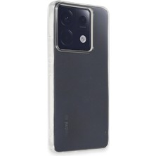 Hubrendy Mep Xiaomi Poco X6 Kılıf Lüx Şeffaf Silikon