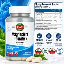 Kal, Magnesium Taurate+ Pyridoxal-5-Phosphate 90 Tablets - Magnezyum + B6 Takviyesi