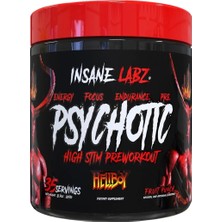 Insane Labz Psychotic Preworkout Nitric Oxide Boosts Focus Energy 35 Servis