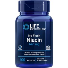 Life Extension No Flush Niacin Inositol B3 Heart Health Cholesterol Energy Support 640 Mg 100 Caps