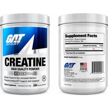Gat Sport Creatine Monohidrat 1000 gr 200 Servis Usa
