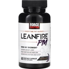 Force Factor Nighttime Fat Burner Leanfire Pm 60 Vegetable Capsules