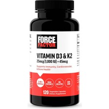 Force Factor Vitamin D3 K2 120 Caps