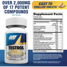 Gat Sport Testrol Gold Es Test Booster Tribulus Arginine Selenium Fenugreek Saw Palmetto Ginkgo Biloba  60 Tablet
