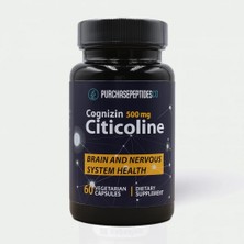 Purchasepeptideseco Citicoline Cognizin Brain Nervous Health 500 Mg 60 Caps
