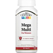 21ST Century Mega Multi Vitamin For Women B1+Molybdenum+Boron+Inositol 90 Tablet (Bayanlara Özel)