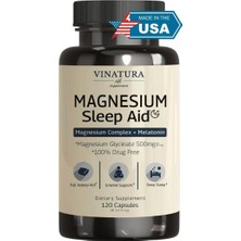 Vinatura Vınatura Sleep Aid Magnesium Glycinate Complex With With L-Theanine - 120 Caps