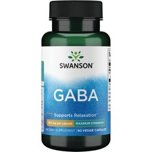 Swanson Ga.ba Maximum Strength 750 Mg 60 Veggie Strength
