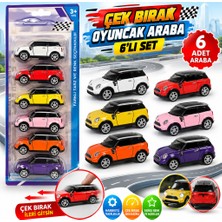 Freedom Storee KZL-562-28 Cekbırak 6 Lı Arabalar Kartela Oyuncak Araba
