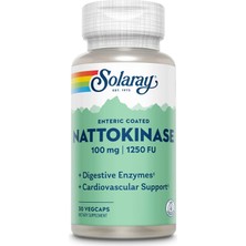 Solaray, Nattokinase (Soya Fasulyesi Fibrinazı) 100 Mg, 1,250 Fu, 30 Vegcaps