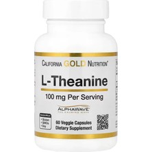California Gold Nutrition L-Theanine Featuring Alphawave Brain & Cognitive 100 Mg 60 Veggie Caps