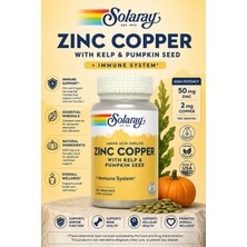 Solaray Zinc Copper Amino Acid Chelate Complex Kelp Pumpkin Seed Iodine Iyot 100 Vegcaps - Lab Verified