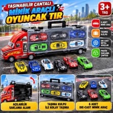 Freedom Storee Taşınabilir Çantalı Minik Araçlı Oyuncak Tır