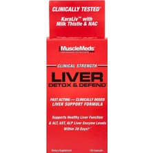 Musclemeds Liver Detox & Defend Asparagus N-Acetyl Cysteine Milk Thistle - 120 Caps