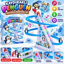 Freedom Storee DMN2021-4 Kaydıraklı Dön-Dolaş Merdivenli Penguen Seti
