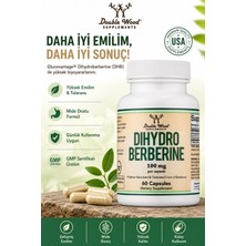 Double Wood Supplement Dihydroberberine Better Absorbed Tolerated Form Of Berberine 100MG 60 Caps
