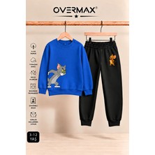 Overmax Çocuk Tom & Jerry Baskılı Kapüşonsuz Eşofman Takımı – 3-12 Yaş