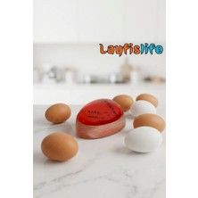 Layfislife Yumurta Zamanlayıcı Egg Timer – Renk Değiştiren Yumurta Haşlama ve Pişirme Aparatı – Rafadan, Kayısı
