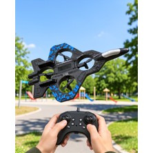 Kaliteyi Bul Jet Tasarımlı Uzaktan Kumandalı Drone 4 Pervaneli 2.4g 360 Derece Takla LED