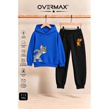 Overmax Çocuk Tom & Jerry Baskılı Kapüşonlu Eşofman Takımı – 3-12 Yaş