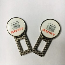 Stilix Garage Seat Leon Ibiza Ateca Uyumlu Logolu Ikaz Ses Susturucu Metal Toka 2 Adet