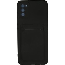 Freedom Storee Newface Samsung Galaxy A02S Kılıf Kelvin Kartvizitli Silikon - Siyah