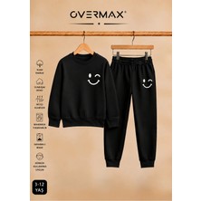 Overmax Çocuk Smile Baskılı Eşofman Takımı – 3-12 Yaş