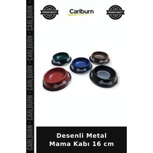 Carlburn Özel Üretim Evcil Hayvan Kedi Köpek Paslanmaz Çelik Beslenme Ekipmanı Şık Desenli Metal Mama Kabı
