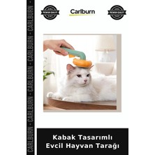 Carlburn Özel Üretim Köpek Fırçası Tüy Toplayıcı Bakım Aksesuarı Kabak Tasarımlı Evcil Hayvan Tarağı