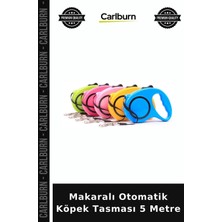 Carlburn Özel Üretim Gezdirme Plastik Kilitli Evcil Hayvan Makaralı Otomatik Köpek Tasması 5 Metre