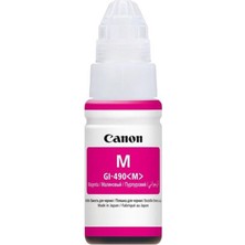Canon GI-490M Magenta Kırmızı Şişe Mürekkep G1411/2411/3411/4411