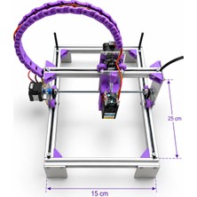 Atölye 20Watt Lazer CNC Markalama 15cmx25cm