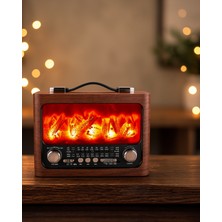 Kaliteyi Bul Alev Işıklı Solar Hoparlör 7W Bluetooth 5.3