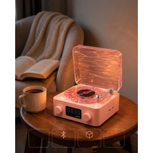 Kaliteyi Bul Bluetooth Hoparlör Gece Işığı ve Saat Göstergeli Retro Tasarım