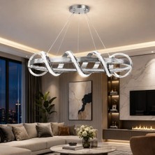 Reel Avize Cizgili Profil Dev Sarmaşık (80CM)  LED Avize Kristal Silikonlu - 3 Renk Anahtardan