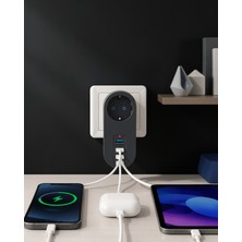 Kaliteyi Bul Isıya Dayanıklı 3 USB Portlu Güvenlik Prizi