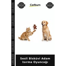 Carlburn Özel Üretim Sevimli Eğlenceli Köpek Oyuncak Evcil Hayvan Sesli Bisküvi Adam Isırma Oyuncağı
