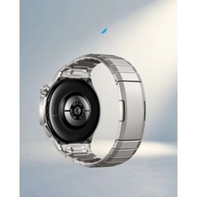 Bin1çeşit Şık Tasarımlı Kordonlu Akıllı Saat 46 mm Silikon Deri Metal