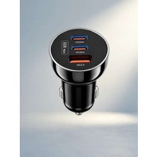 Bin1çeşit Çoklu Hızlı Şarj Adaptörü 12V 24V Uyumlu 60W Araç Içi