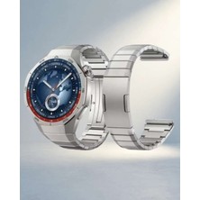 Bin1çeşit Şık Gümüş Akıllı Saat 46MM Kasa ile Sağlığınızı Takip Edin