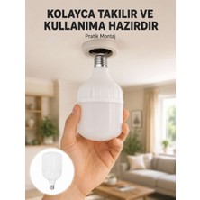 Bin1çeşit Acil Durumlara Uygun Şarjlı Torch LED Ampul 30 Watt Yeni Nesil