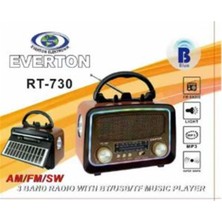 Everton RT-730 Bluetooth Usb/micro Sd Saatli Nostaljik Radyo